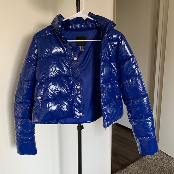 Blue Puffer Coat - Picture 1 of 4